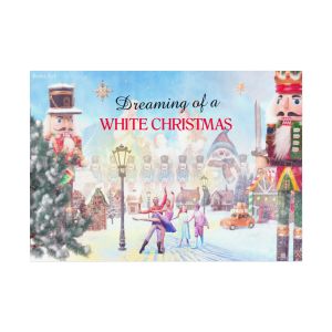 Traditional White Christmas - Festive Winter Wall Art