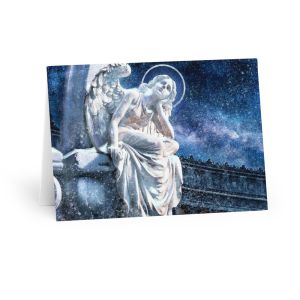 Ethereal Winter Angel Christmas Card