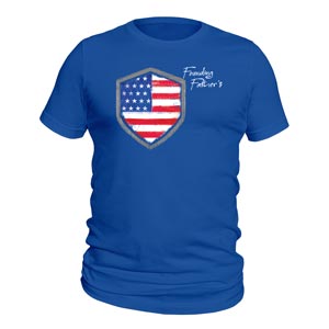 USA Flag T-shirt Shield US Patriot Tee