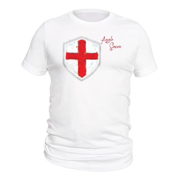 England Flag T-Shirt Shield Anglo Saxon Tee