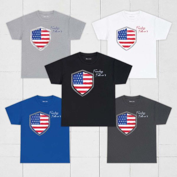 USA flag tshirt selection